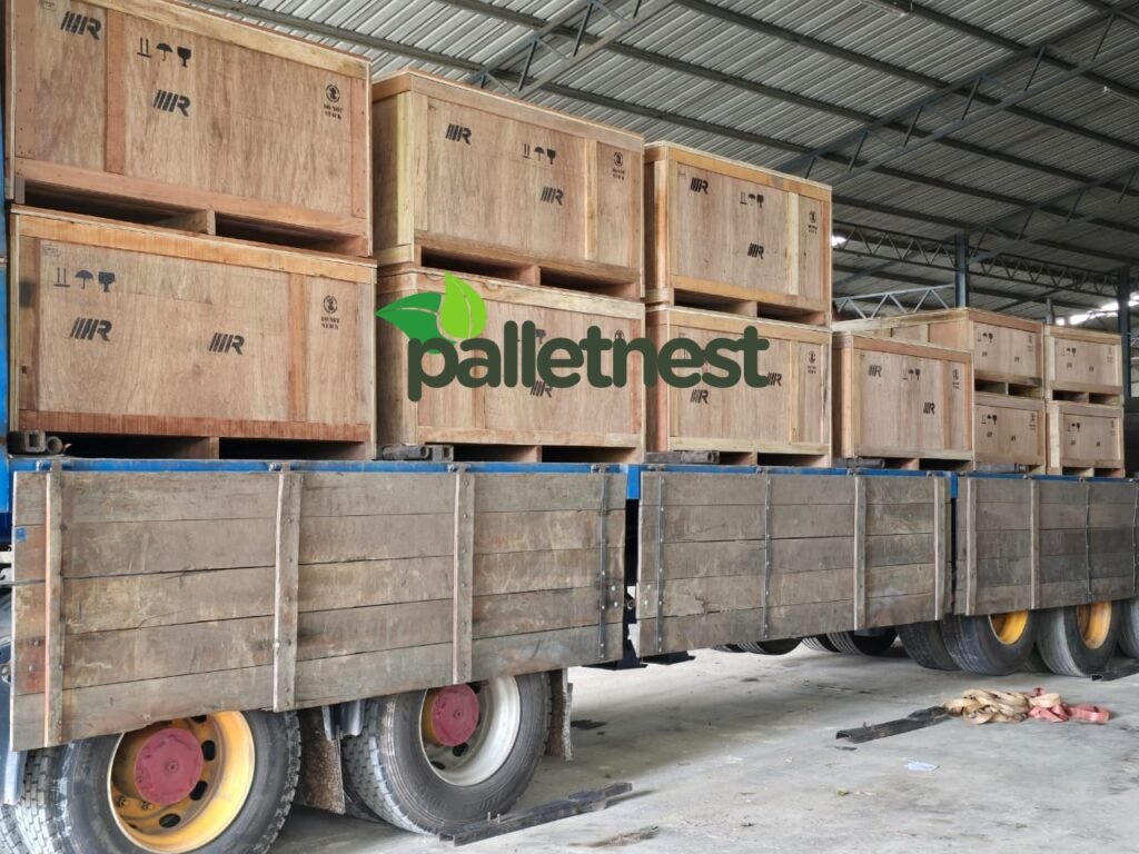 Wooden crate delivery